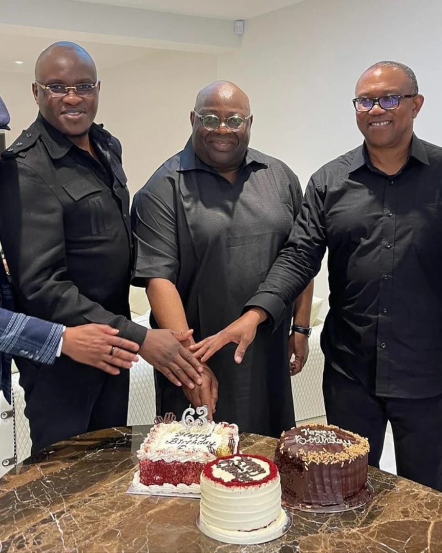 Peter Obi attends Dele Momodu's 63rd birthday get-together in London (photos).