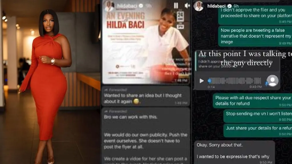 Leaked chat between Hilda Baci and brand over N3 million deal surfaces as chef shares her side of story (Video)