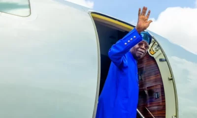 JUST IN: Tinubu departs Nigeria for the first time as president