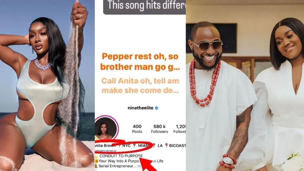 “This is wild” – Reactions as netizens confirm that Davido sings about Anita in his “Assurance” song to Chioma
