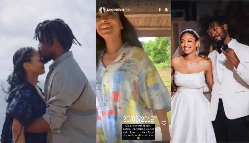 “Let’s accept this heartbreak in peace” – Reactions as Johnny Drille shares sweet video compilations of his wife