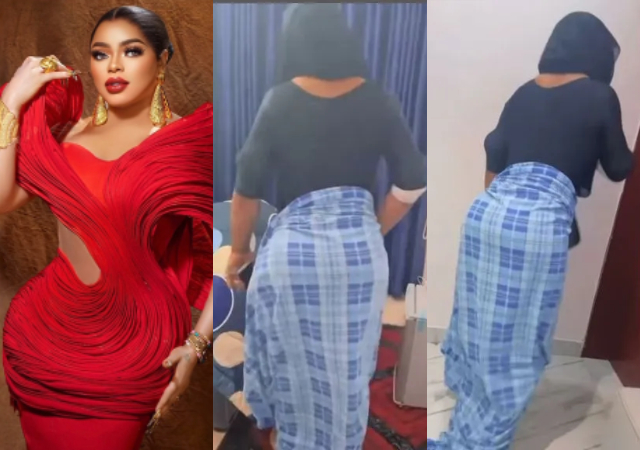 “E no balance”-Netizens react as Bobrisky shows off new shape days after surgery