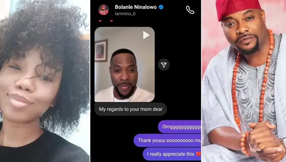 “He sent the video” – Nigerian lady over the moon as Bolanle Ninalowo sends 60th birthday message to her mum