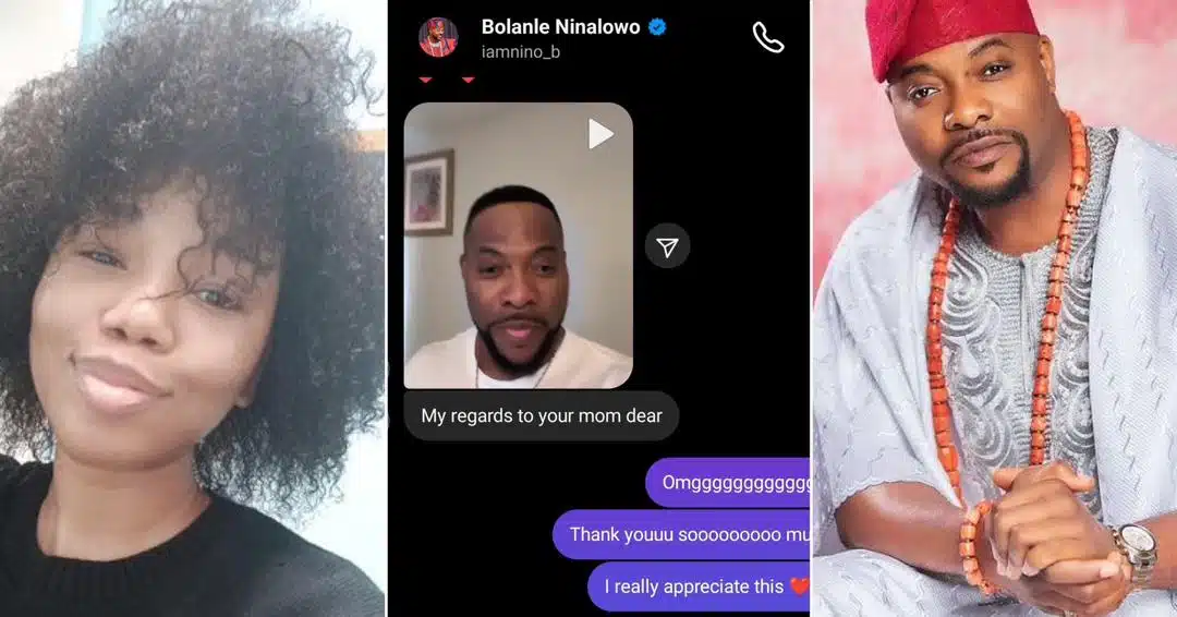 “He sent the video” – Nigerian lady over the moon as Bolanle Ninalowo sends 60th birthday message to her mum