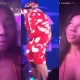 Davido’s alleged pregnant French side chick, Ivanna Bay shows him love and support as he performs at Afro Nation