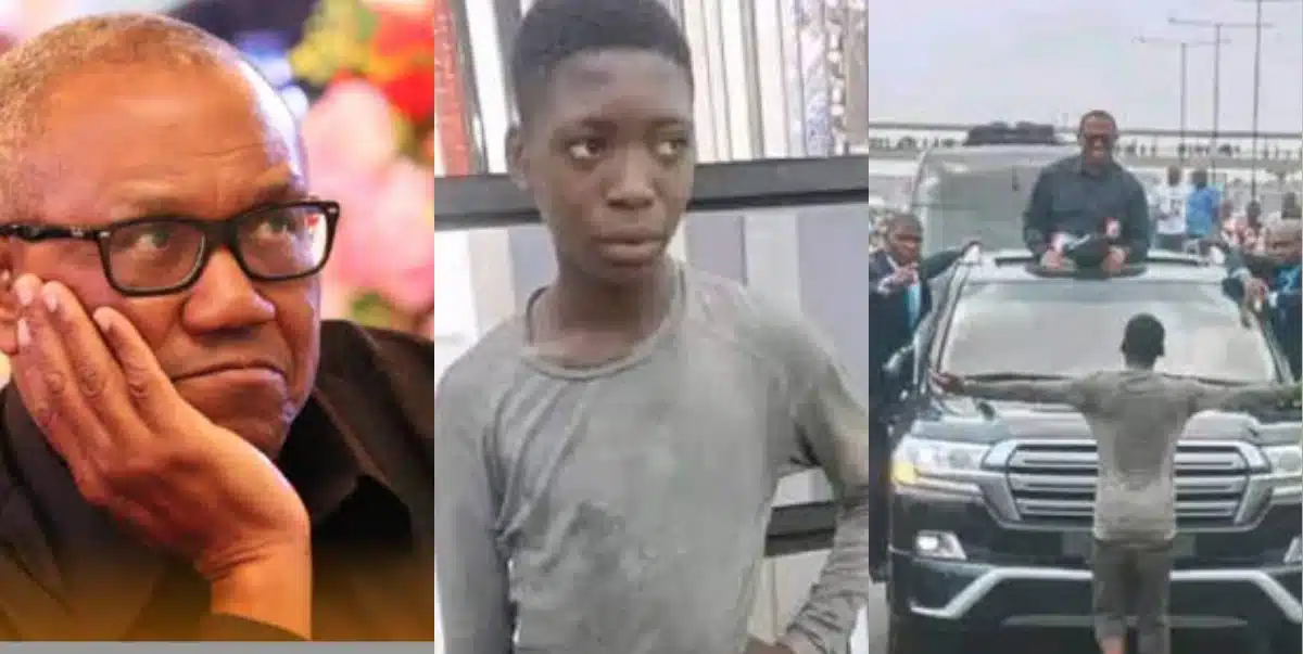 Nigerians fume as young boy who was promised heaven and earth during presidential election is neglected
