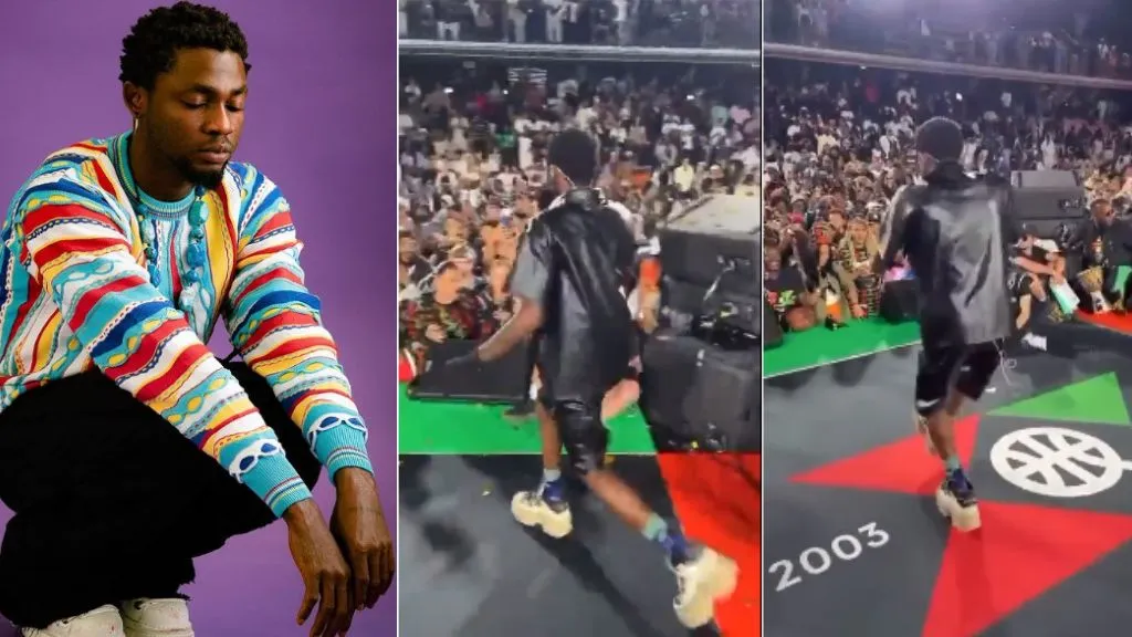 “I feel sorry for him” – Oyinbo crowd stare as Omah Lay performs soso, they refused to sing (Video)